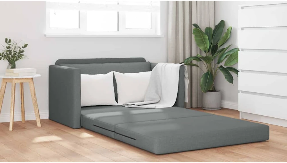 Sofa lova Tamsiai pilka 124 x 71 x 78 cm audinys