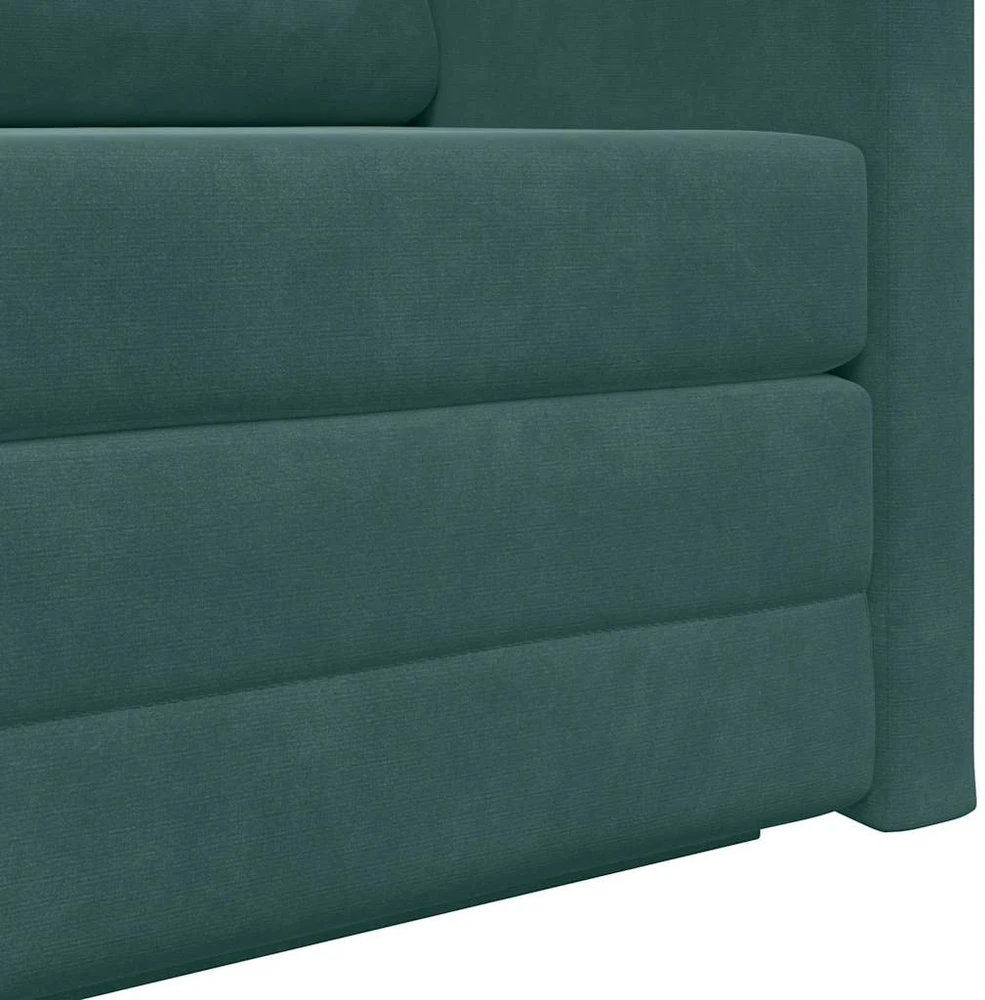 Sofa lova Tamsiai žalia 124 x 71 x 78 cm Aksomas