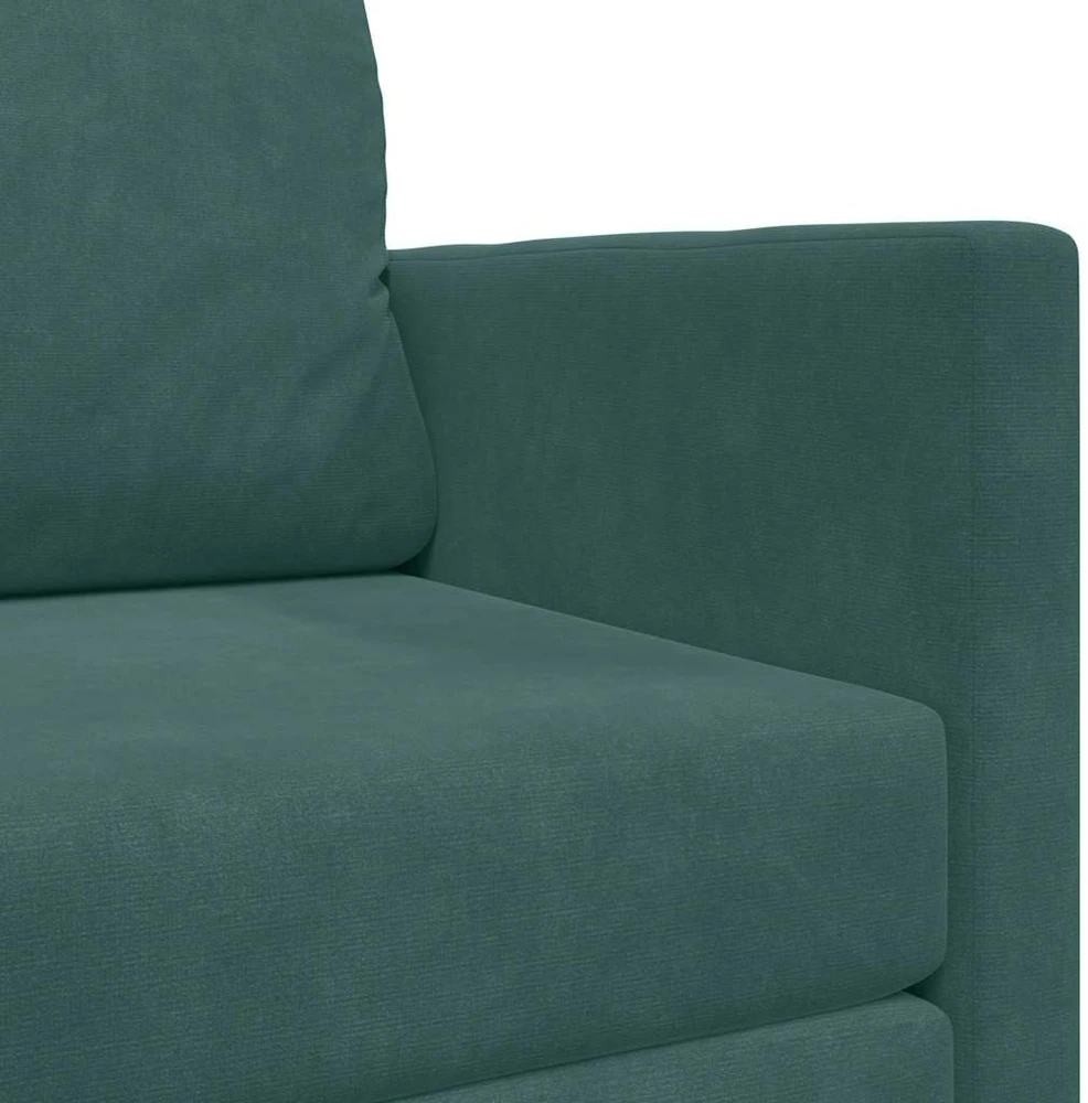 Sofa lova Tamsiai žalia 124 x 71 x 78 cm Aksomas