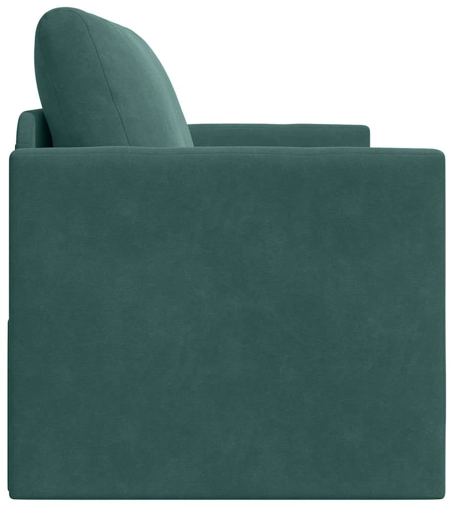 Sofa lova Tamsiai žalia 124 x 71 x 78 cm Aksomas
