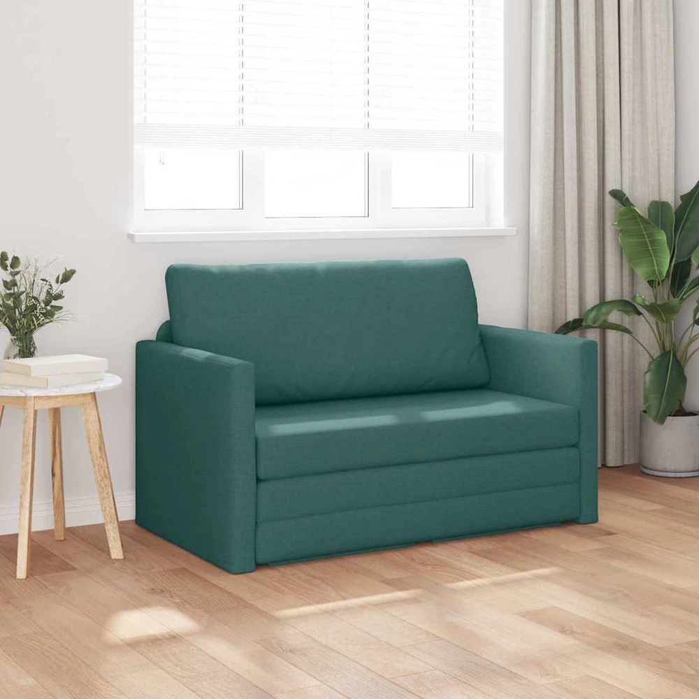 Sofa lova Tamsiai žalia 124 x 71 x 78 cm audinys