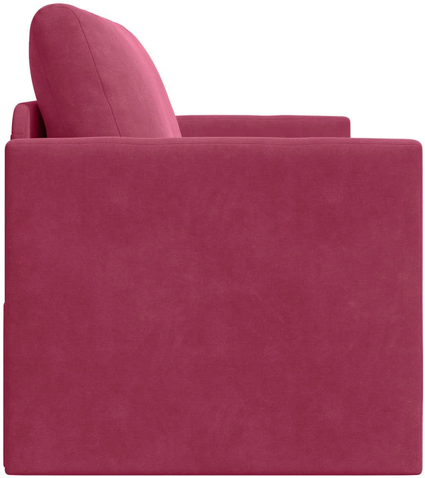 Sofa lova Vyno raudona 124 x 71 x 78 cm Aksomas