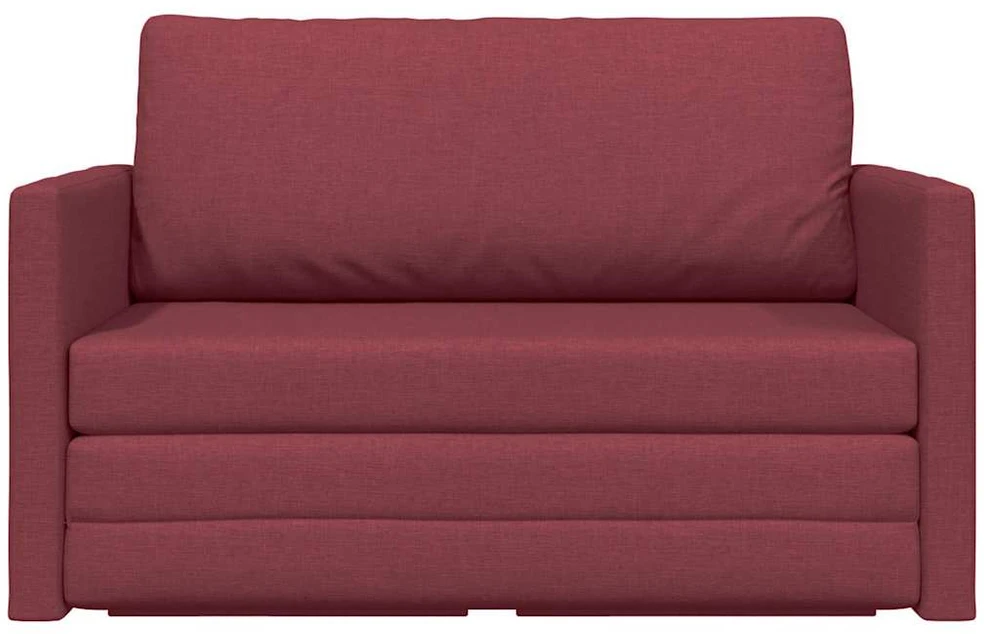 Sofa lova Vyno raudona 124 x 71 x 78 cm audinys