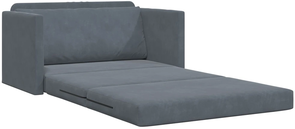Sofa lova Tamsiai pilka 124 x 71 x 78 cm Aksomas