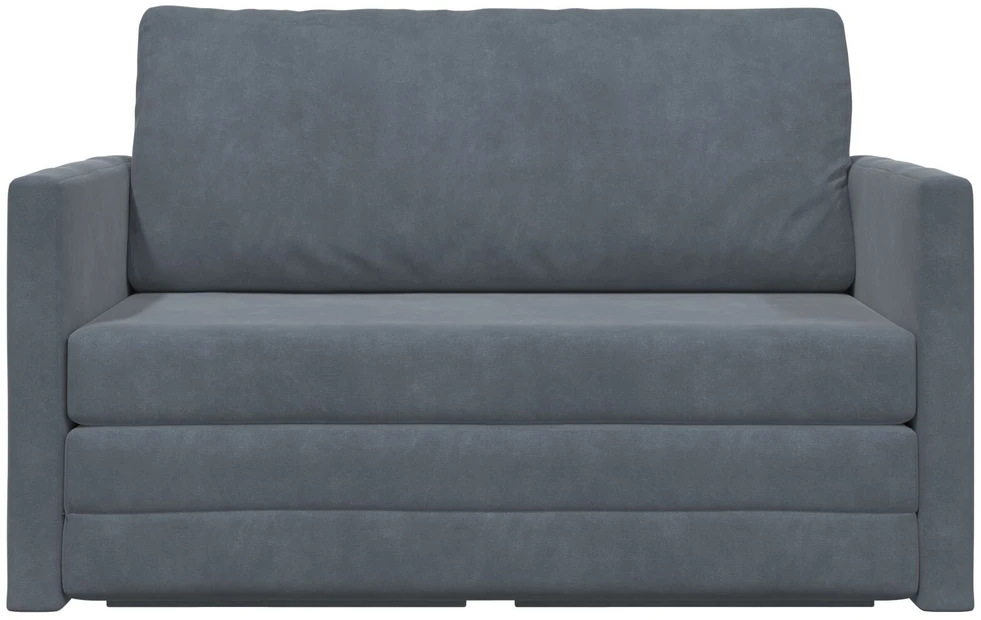 Sofa lova Tamsiai pilka 124 x 71 x 78 cm Aksomas