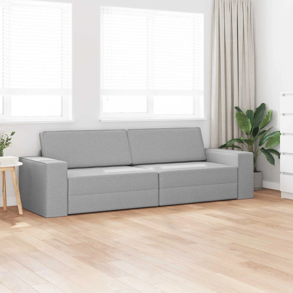 Sofa lova Debesų pilka 245 x 78 x 77 cm audinys