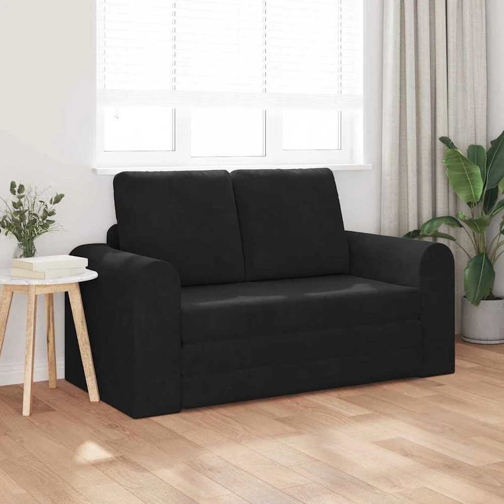 Sofa lova Juoda 148 x 71 x 83 cm Aksomas