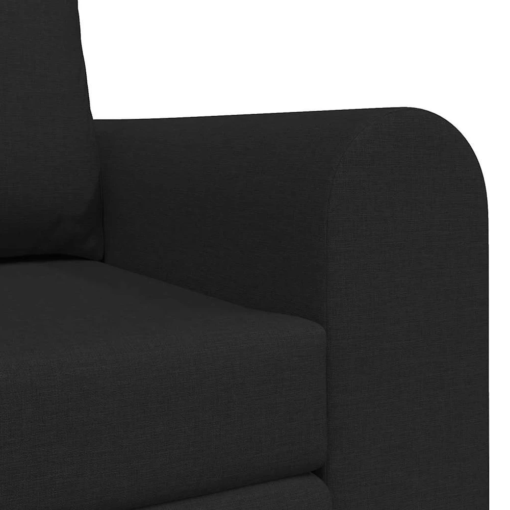Sofa lova Juoda 148 x 71 x 83 cm audinys
