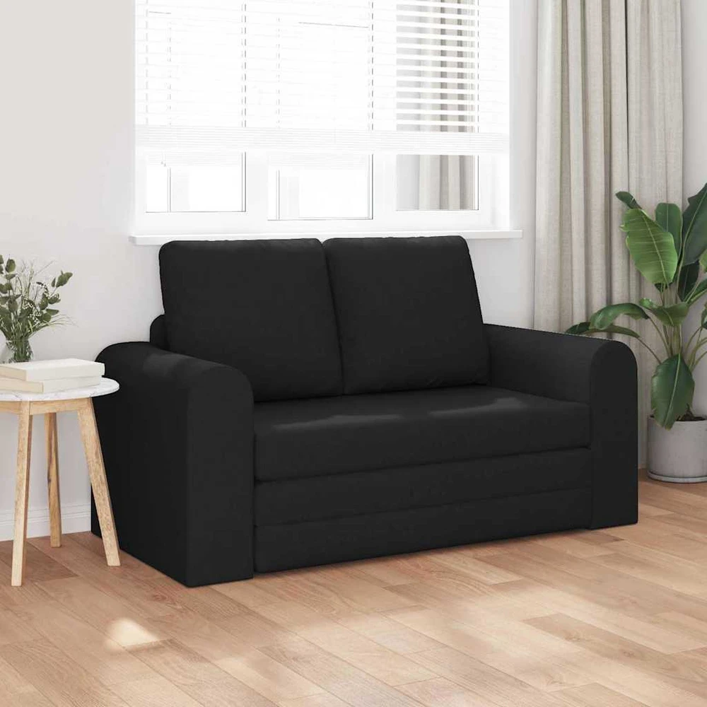Sofa lova Juoda 148 x 71 x 83 cm audinys
