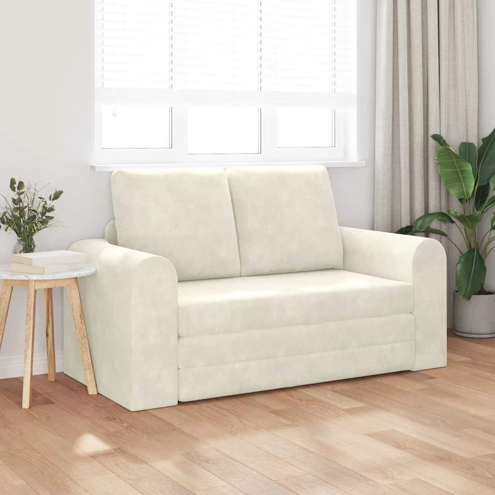 Sofa lova Kreminė 148 x 71 x 83 cm Aksomas