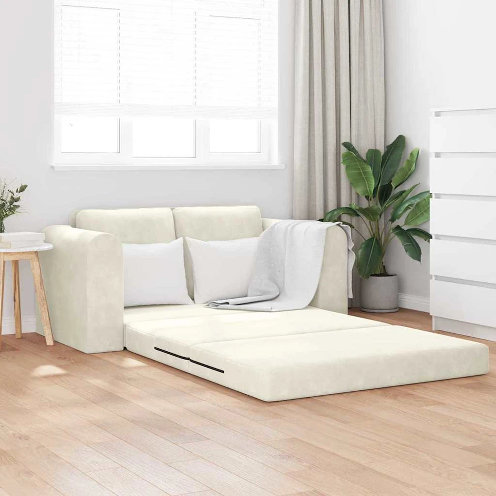 Sofa lova Kreminė 148 x 71 x 83 cm Aksomas