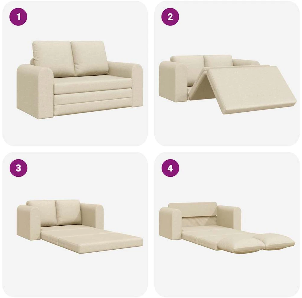 Sofa lova Kreminė 148 x 71 x 83 cm audinys
