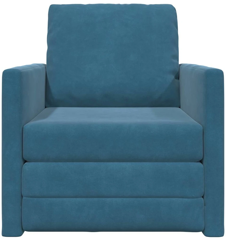 Sofa lova Mėlyna 74 x 77 x 81 cm Aksomas