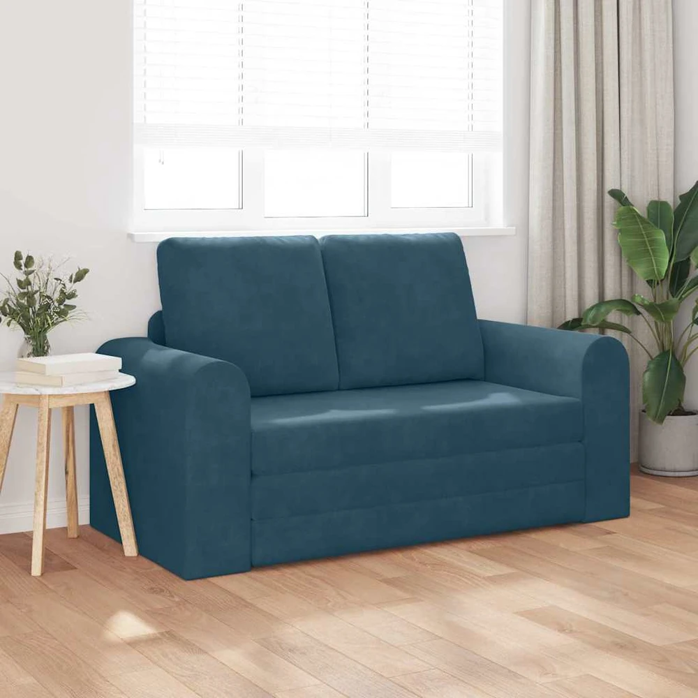 Sofa lova Mėlyna 148 x 71 x 83 cm Aksomas