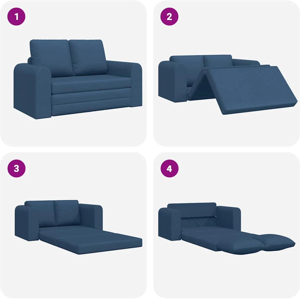 Sofa lova Mėlyna 148 x 71 x 83 cm audinys