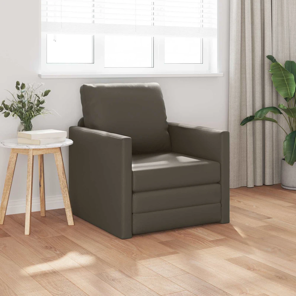 Sofa lova 60cm Pilka Dirbtinė Oda