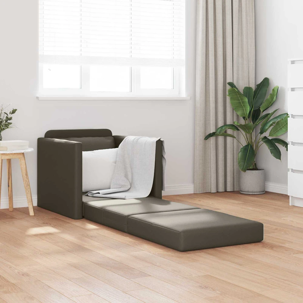 Sofa lova 60cm Pilka Dirbtinė Oda