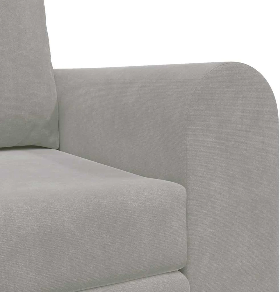 Sofa lova Šviesiai pilka 148 x 71 x 83 cm Aksomas