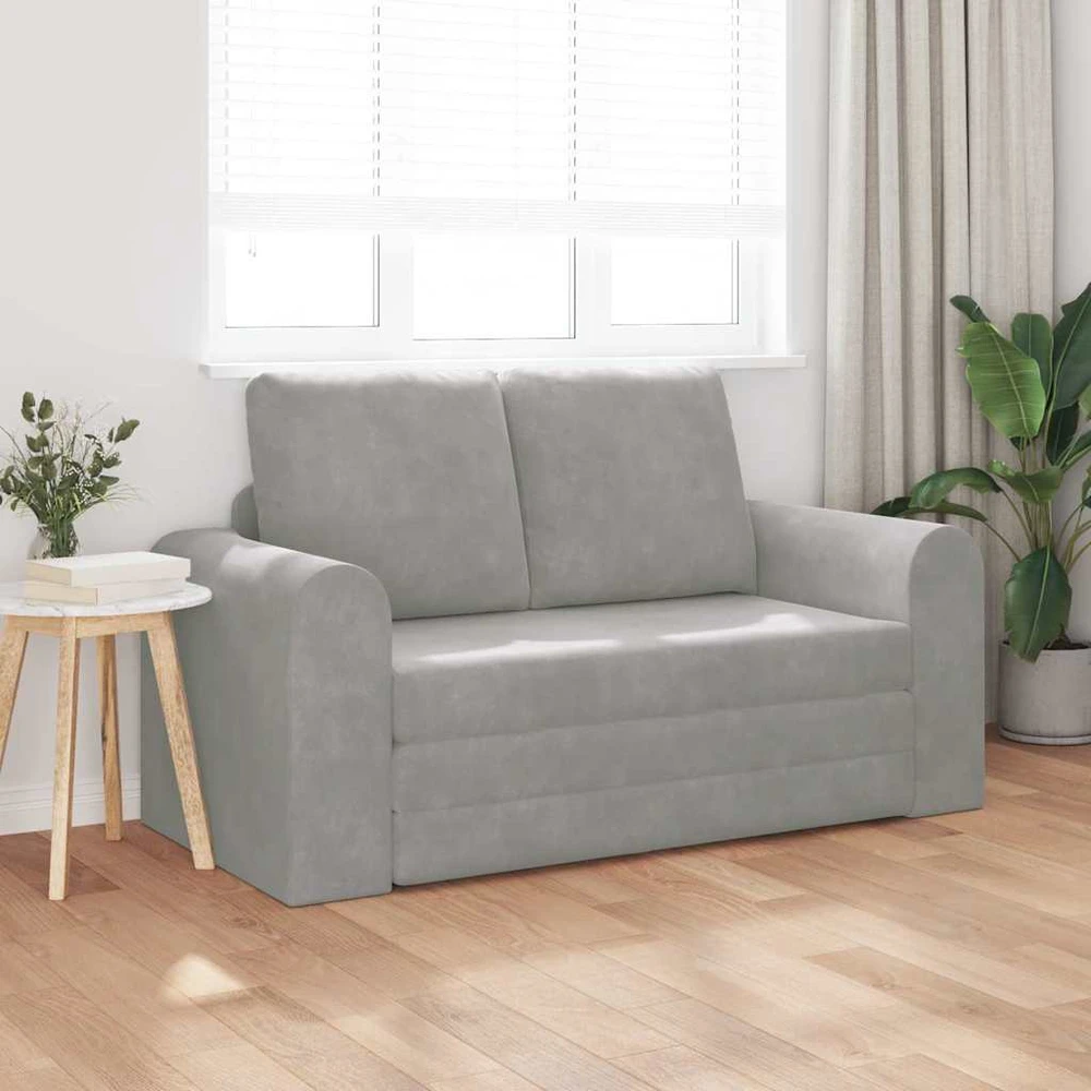 Sofa lova Šviesiai pilka 148 x 71 x 83 cm Aksomas