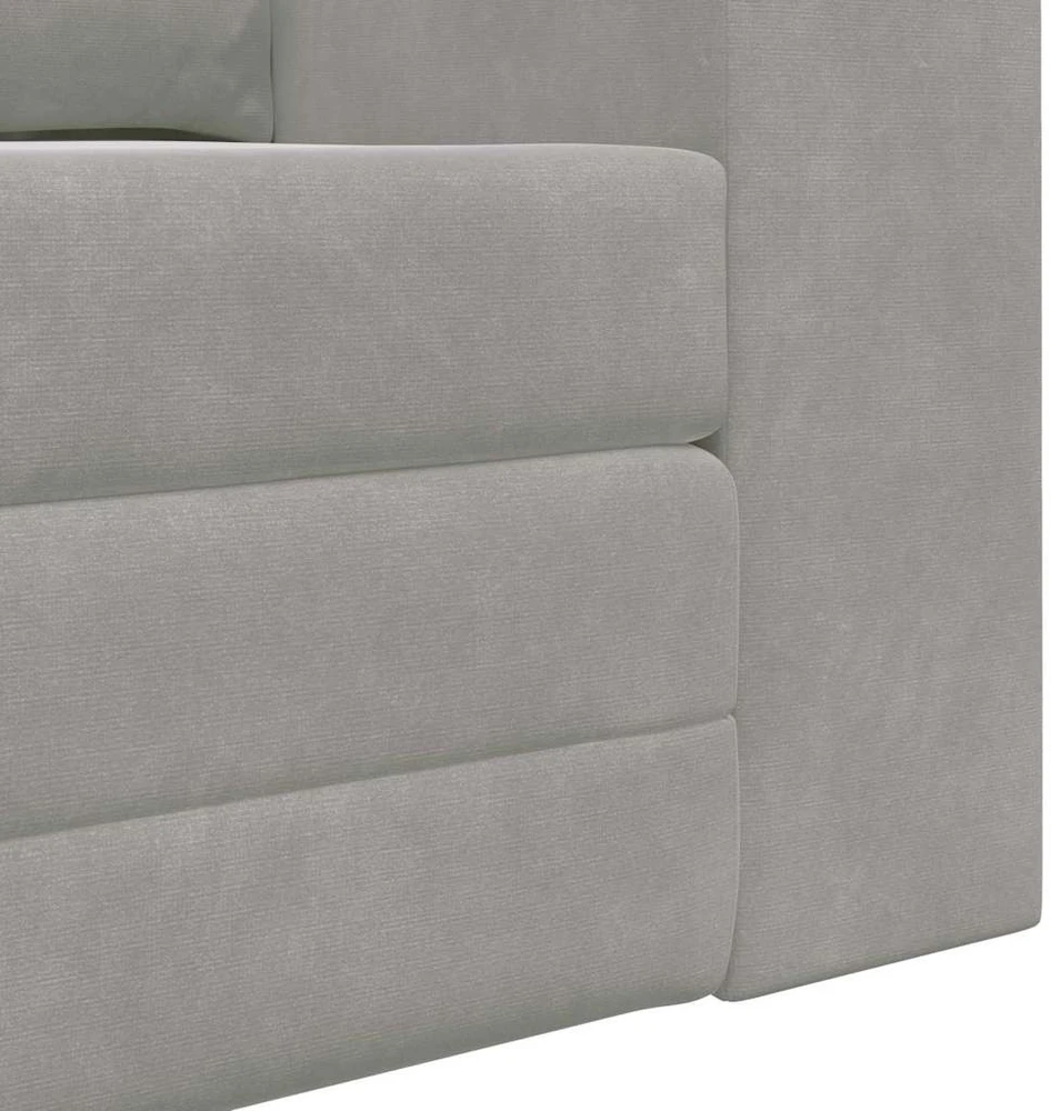Sofa lova Šviesiai pilka 148 x 71 x 83 cm Aksomas