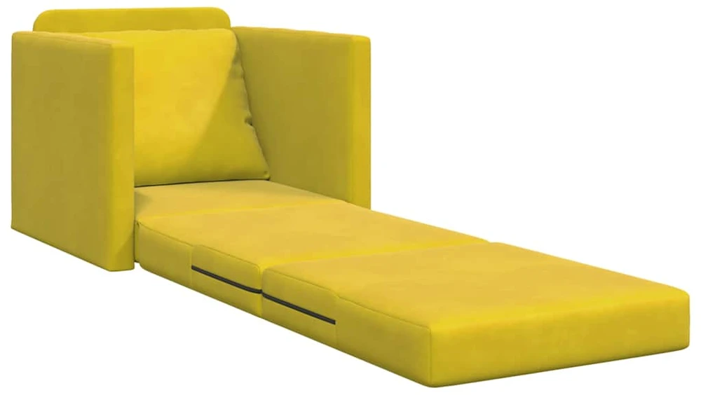 Sofa lova Tamsiai geltona 74 x 77 x 81 cm Aksomas