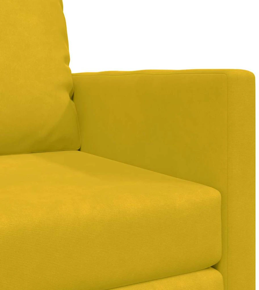 Sofa lova Tamsiai geltona 74 x 77 x 81 cm Aksomas
