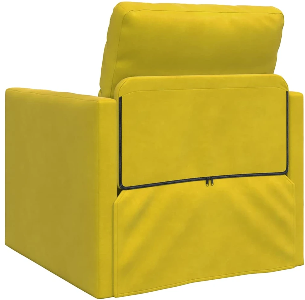 Sofa lova Tamsiai geltona 74 x 77 x 81 cm Aksomas