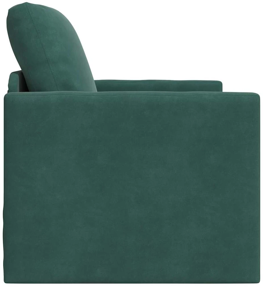 Sofa lova Tamsiai žalia 74 x 77 x 81 cm Aksomas