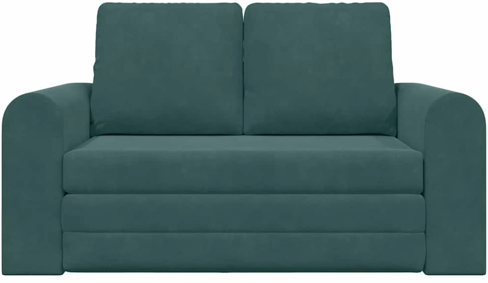 Sofa lova Tamsiai žalia 148 x 71 x 83 cm Aksomas