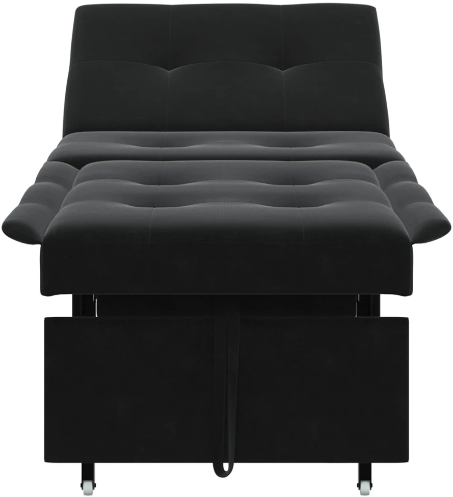 Sofa lova Juoda 194 x 67 x 82 cm Aksomas