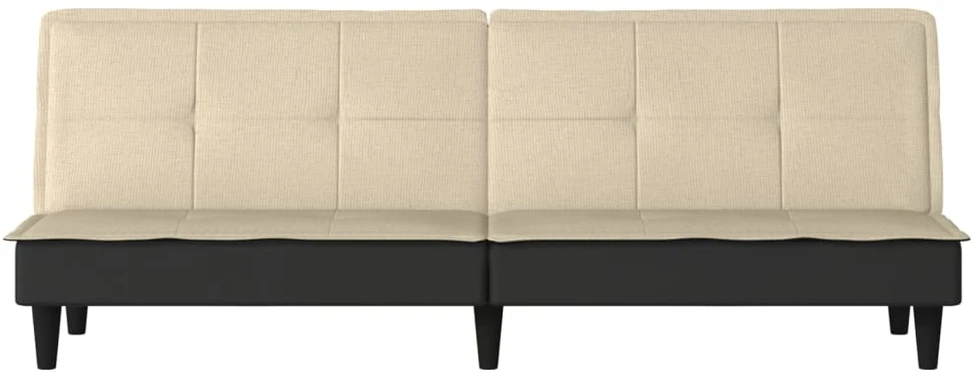 Sofa-lova, kreminės spalvos, audinys