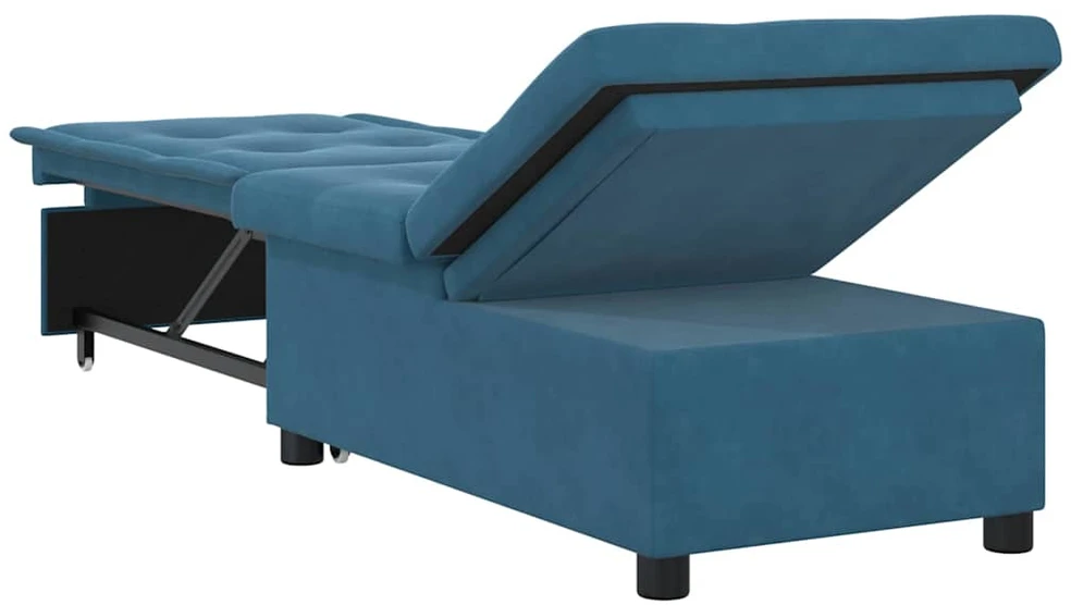 Sofa lova Mėlyna 194 x 67 x 82 cm Aksomas
