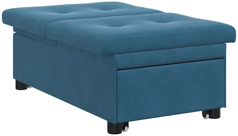 Sofa lova Mėlyna 194 x 67 x 82 cm Aksomas