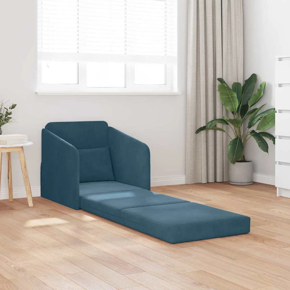 Sofa lova Mėlyna 65 x 80 x 83 cm Aksomas