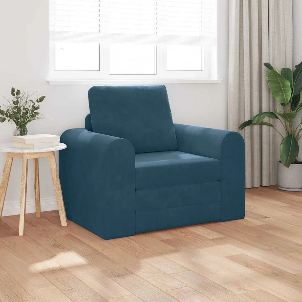Sofa lova Mėlyna 98 x 71 x 83 cm Aksomas