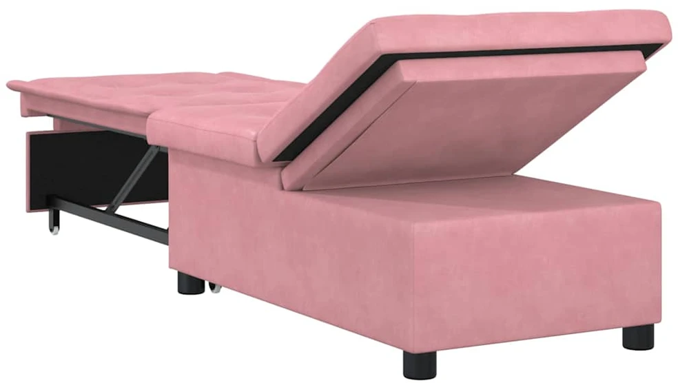 Sofa lova Rožinė 194 x 67 x 82 cm Aksomas