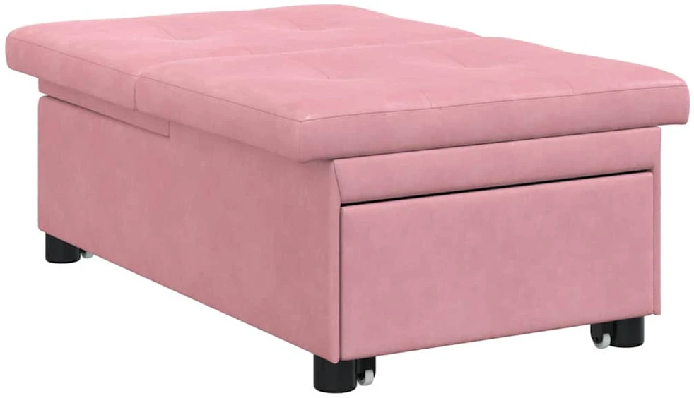 Sofa lova Rožinė 194 x 67 x 82 cm Aksomas