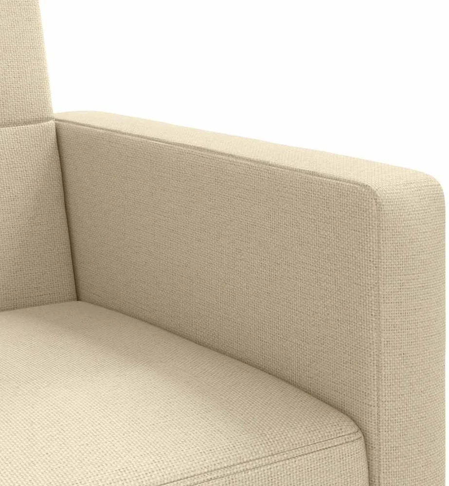 Sofa-lova su pagalvėlėmis, kreminės spalvos, audinys