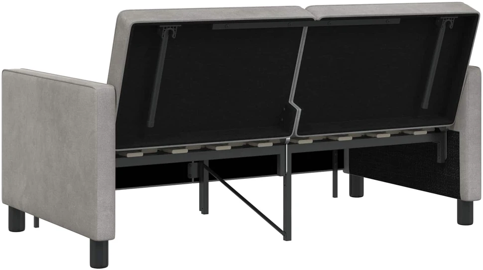 Sofa lova Šviesiai pilka 154 x 94,5 x 80,5 cm Audinys