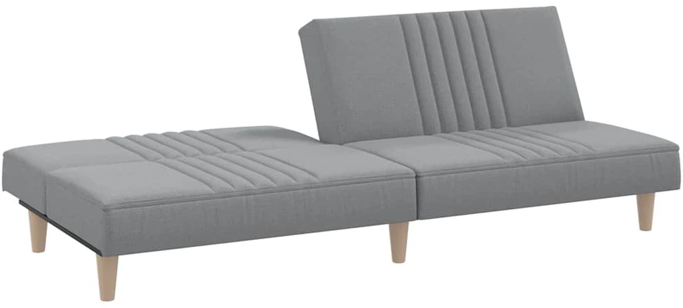 Sofa-lova, šviesiai pilkos spalvos, audinys