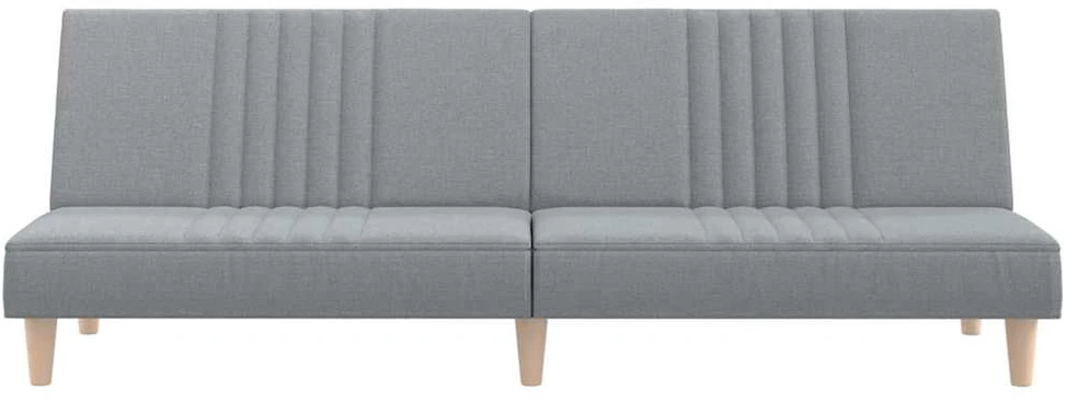 Sofa-lova, šviesiai pilkos spalvos, audinys