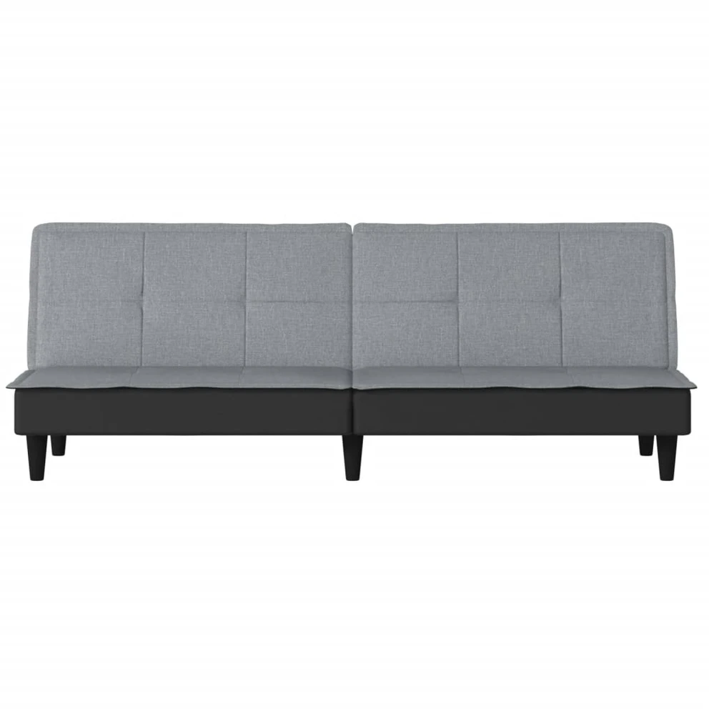 Sofa-lova, šviesiai pilkos spalvos, audinys