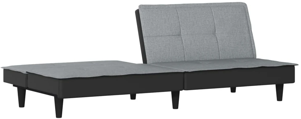 Sofa-lova, šviesiai pilkos spalvos, audinys