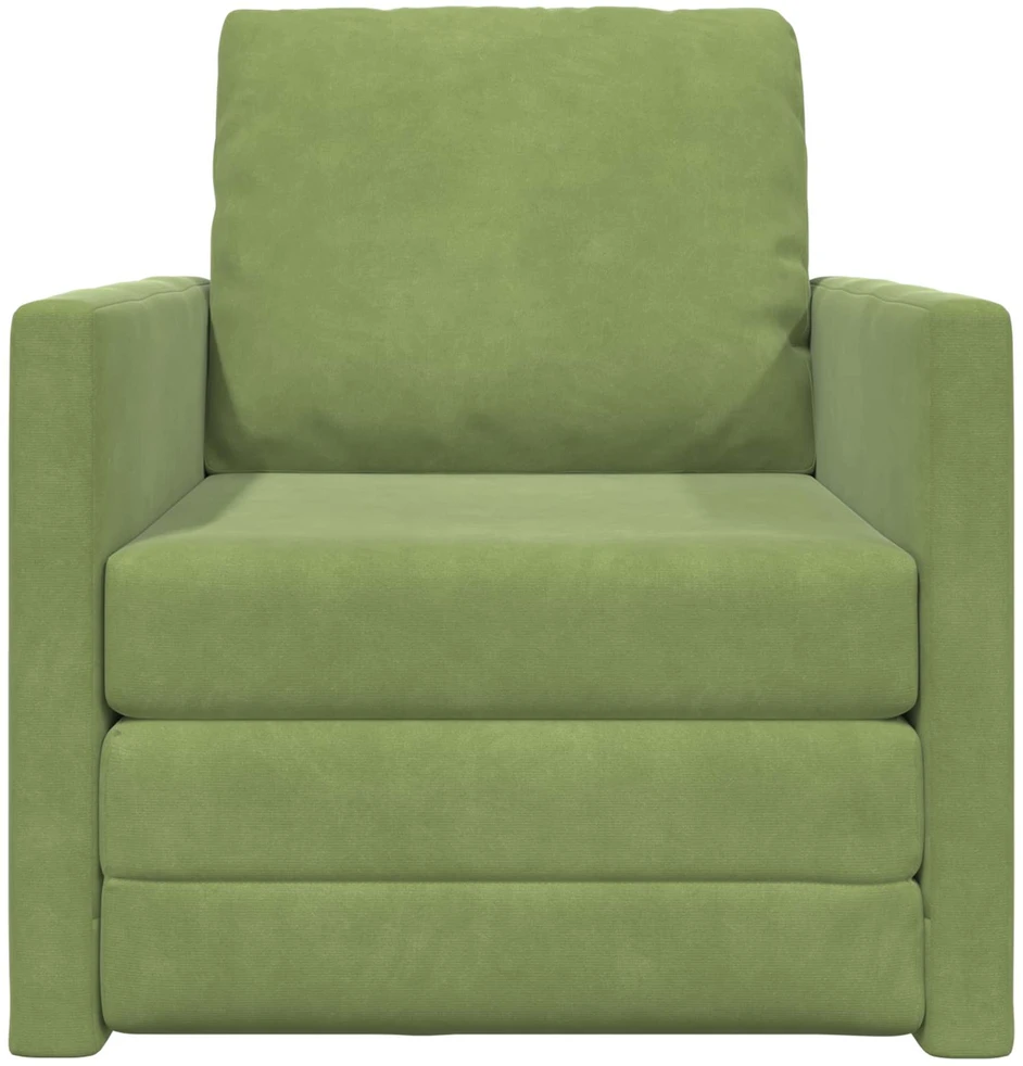 Sofa lova 60cm Šviesiai žalia Aksomas