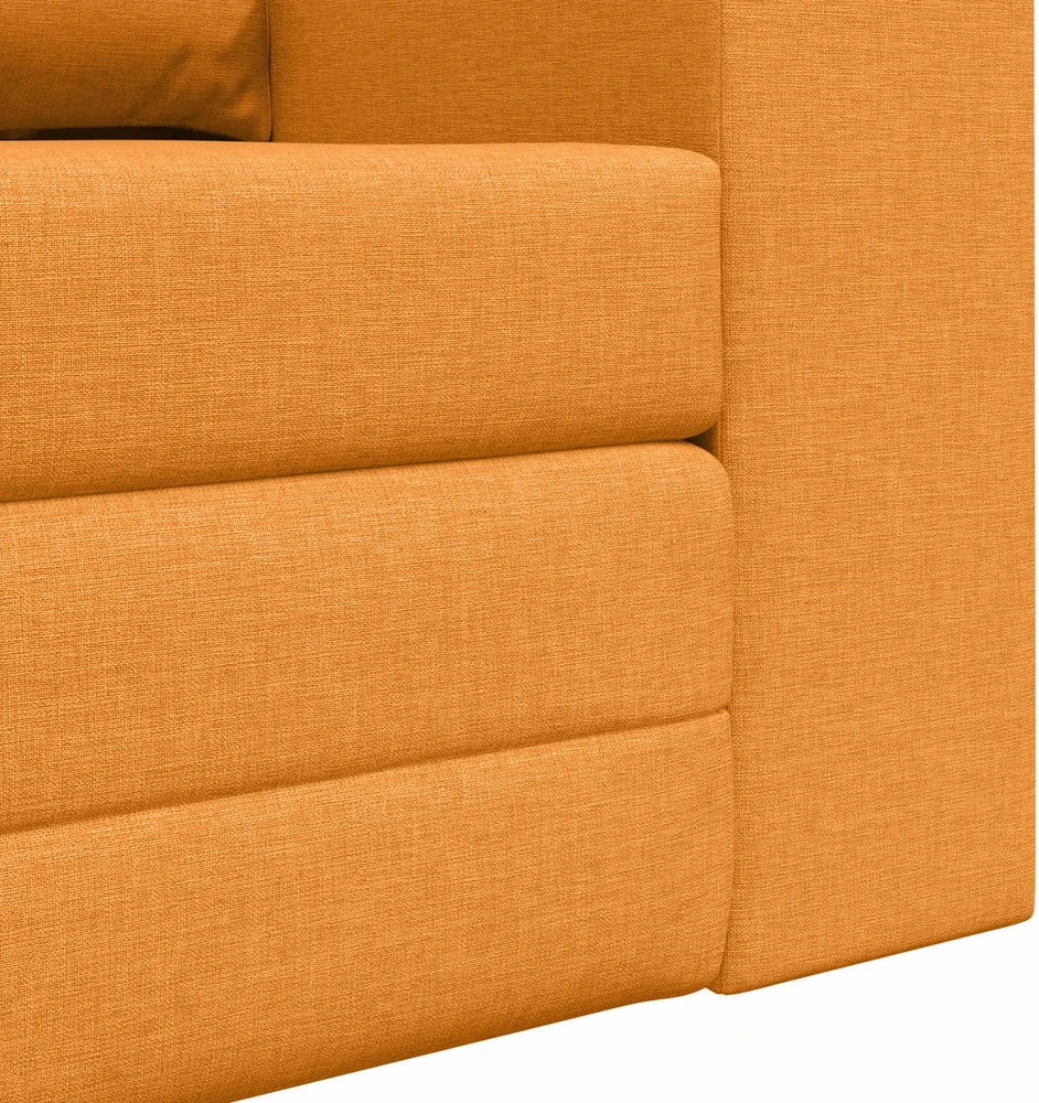Sofa lova Tamsiai geltona 148 x 71 x 83 cm audinys