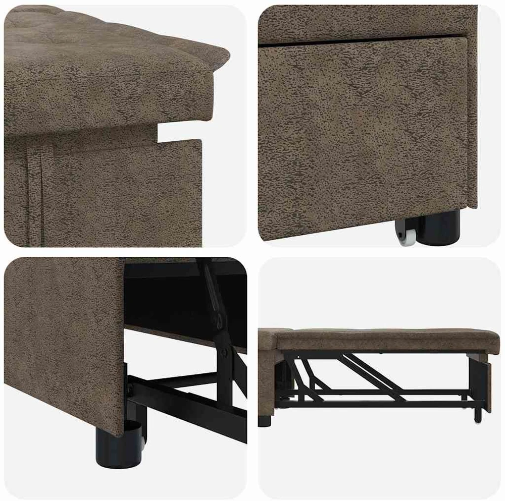 Sofa lova Tamsiai pilka 194 x 67 x 82 cm Huahua audinys