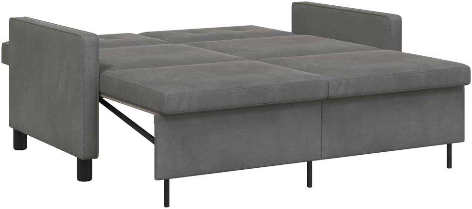 Sofa lova Tamsiai pilka Audinys