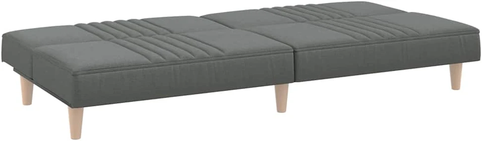 Sofa-lova, tamsiai pilkos spalvos, audinys