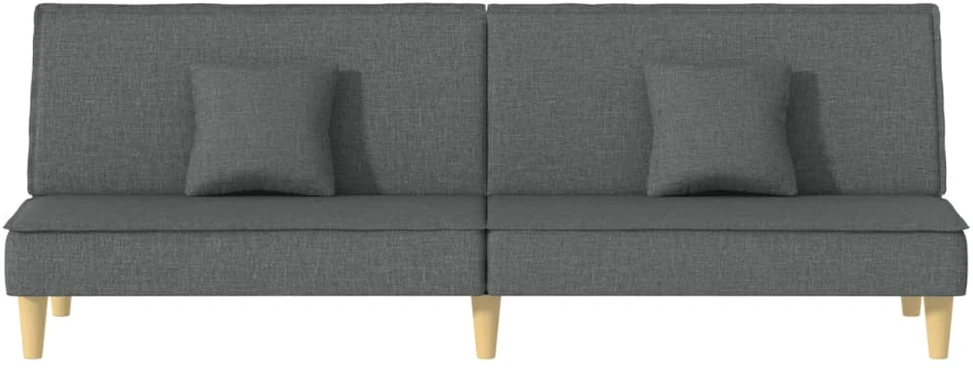 Sofa-lova, tamsiai pilkos spalvos, audinys