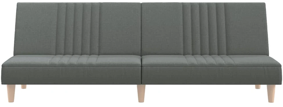 Sofa-lova, tamsiai pilkos spalvos, audinys